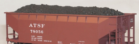 Magnetic Coal Load pkg(48) -- For Accurail 7700-Series Offset-Side Twin Hopper