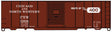 AAR 40' Single-Door Steel Boxcar - Kit -- Chicago & North Western #15369 (Boxcar Red, Route fo the 400 Logo/Slogan)