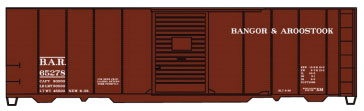 AAR 40' Single-Door Steel Boxcar - Kit -- Bangor & Aroostook #65278 (Boxcar Red)