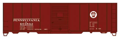 AAR 40' Single-Door Steel Boxcar - Kit -- Pennsylvania Railroad 603842 (Tuscan, Circle Keystone)