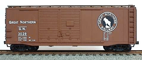 40' AAR Double-Door Boxcar - Kit (Plastic) -- Great Northern