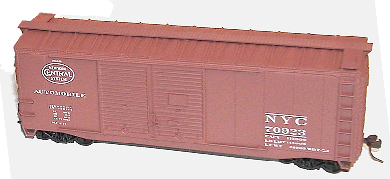 AAR 40' Double-Door Boxcar - Kit -- New York Central #70923 (1950s Scheme, Boxcar Red, System Logo)