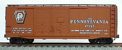 40' AAR Double-Door Boxcar - Kit -- Pennsylvania Railroad #65245 (Tuscan, Shadow Keystone)