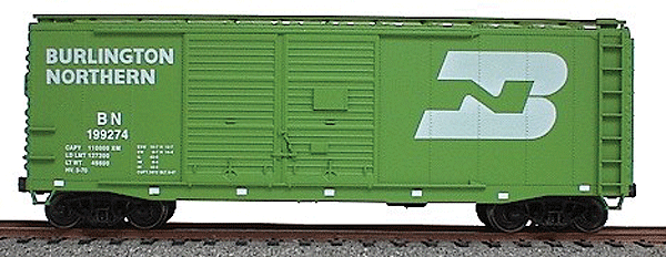 40' AAR Double-Door Boxcar - Kit (Plastic) -- Burlington Northern (green)