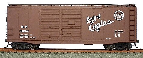 40' AAR Double-Door Boxcar - Kit (Plastic) -- Missouri Pacific (Mineral Red w/white lettering)