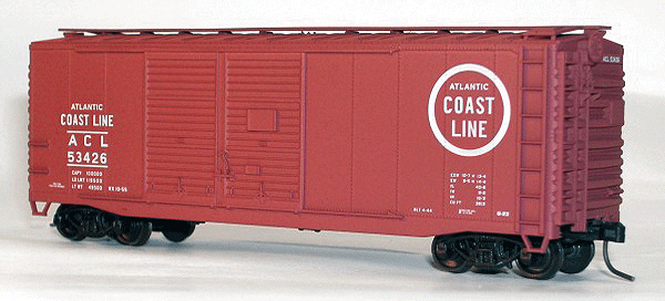 40' AAR Double-Door Boxcar - Kit (Plastic) -- Atlantic Coast Line
