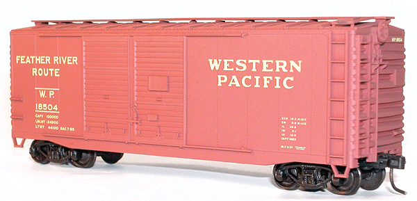 40' AAR Double-Door Boxcar - Kit (Plastic) -- Western Pacific