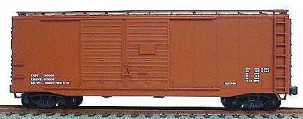 40' AAR Double-Door Boxcar -- Data Only (Oxide)