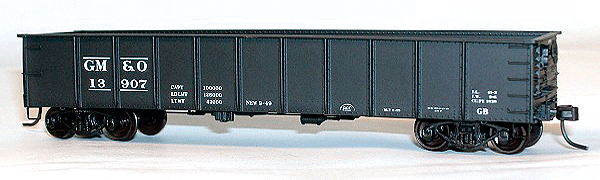 AAR 41' Steel Gondola - Kit (Plastic) -- Gulf, Mobile & Ohio (black)