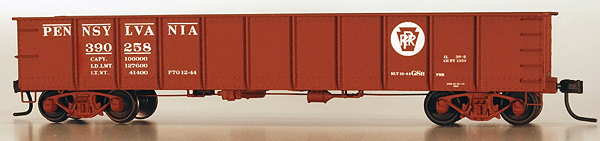 AAR 41' Steel Gondola - Kit (Plastic) -- Pennsylvania (Oxide Red, Circle Keystone)