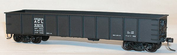 AAR 41' Steel Gondola - Kit (Plastic) -- Atlantic Coast Line (black)