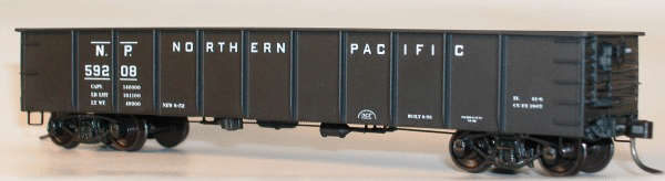 AAR 41' Steel Gondola - Kit (Plastic) -- Northern Pacific (black)