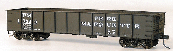AAR 41' Steel Gondola - Kit (Plastic) -- Pere Marquette (black)