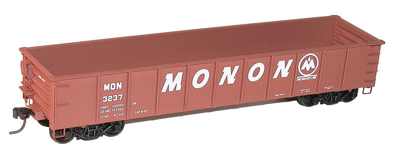 AAR 41' Steel Gondola - Kit -- Monon #3837 (Boxcar Red)