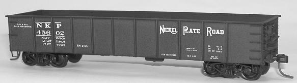 AAR 41' Steel Gondola - Kit (Plastic) -- Nickel Plate