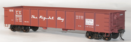 AAR 41' Steel Gondola - Kit (Plastic) -- Central of Georgia ("The Right Way" script slogan)