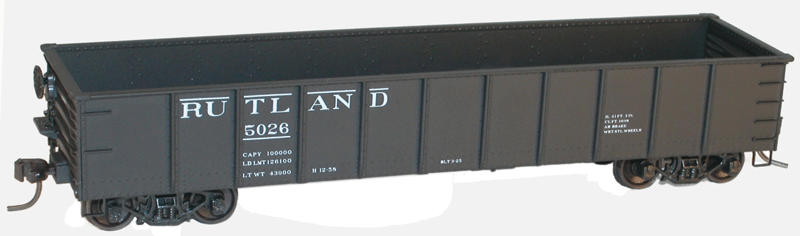 AAR 41' Steel Gondola - Kit -- Rutland (black)