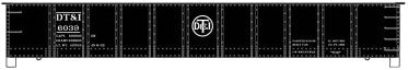 AAR 41' Steel Gondola - Kit -- Detroit, Toledo & Ironton (black, Round Logo)