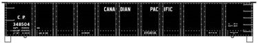 AAR 41' Steel Gondola - Kit -- Canadian Pacific (black)