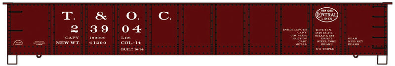 AAR 41' Steel Gondola - Kit -- Toledo & Ohio Central (Boxcar Red, NYC Lines Logo)