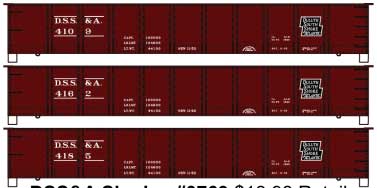 AAR 41' Steel Gondola 3-Pack - Kit -- Duluth, South Shore & Atlantic #4109, 4162, 4185 (Boxcar Red, Black Logo)