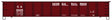 AAR 41' Steel Gondola - Kit -- Georgia Railroad (Boxcar Red)