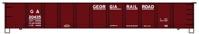AAR 41' Steel Gondola - Kit -- Georgia Railroad (Boxcar Red)
