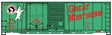 40' Combination Door Steel Boxcar - Kit -- Great Northern 18337 (Jade Green, red, Standing Rocky Logo)