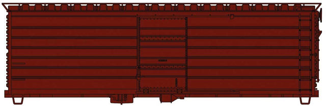 Milwaukee Road 40' Rib-Side Boxcar - Phase I Long Rib - Kit -- Undecorated-1
