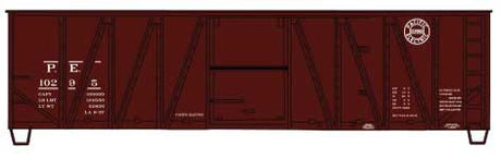 40' Single-Sheathed Wood Boxcar with Wood Doors and Wood Ends - Kit -- Pacific Electric #10295 (Boxcar Red)