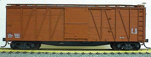 40' Single-Sheathed Wood Boxcar w/Wood Doors & Wood Ends - Kit -- Data Only (Oxide)-2
