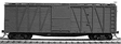 40' Single-Sheathed Wood Boxcar w/Wood Doors & Steel Ends - Kit -- Undecorated