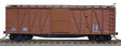 40' Single-Sheathed Wood Boxcar w/Wood Doors & Steel Ends - Kit -- Data Only (Mineral Red)