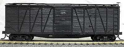 40' Single-Sheathed Wood Boxcar w/Steel Doors & Ends - Kit -- Undecorated