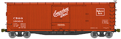 USRA 40' Double-Sheathed Wood Boxcar - Kit -- Chicago, Burlington & Quincy