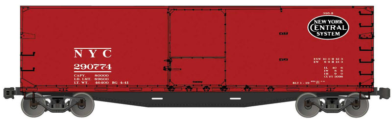 USRA 40' Double-Sheathed Wood Boxcar - Kit -- New York Central 290774 (Boxcar Red, black, System Logo)