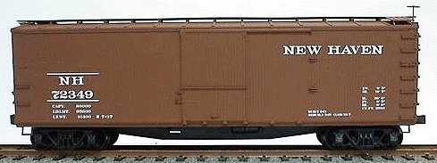 USRA 40' Double-Sheathed Wood Boxcar - Kit -- New Haven (Oxide)
