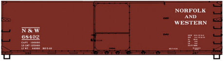 USRA 40' Double-Sheathed Wood Boxcar - Kit -- Norfolk & Western #68492 (Boxcar Red)
