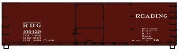 USRA 40' Double-Sheathed Wood Boxcar - Kit -- Reading 100429 (Boxcar Red)
