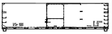 USRA 40' Double-Sheathed Wood Boxcar - Kit -- Data Only (oxide, 1940s Lettering Style)