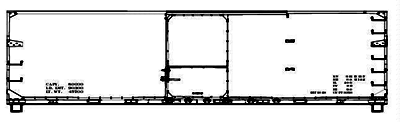 USRA 40' Double-Sheathed Wood Boxcar - Kit -- Data Only (oxide, 1940s Lettering Style)