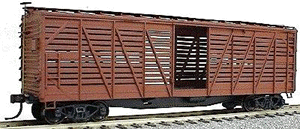 40' Wood Stock Car - Kit (Plastic) -- Undecorated