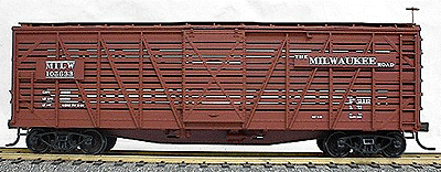 40' Wood Stock Car - Kit (Plastic) -- Milwaukee Road