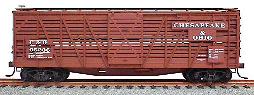 40' Wood Stock Car - Kit (Plastic) -- Cheaspeake & Ohio
