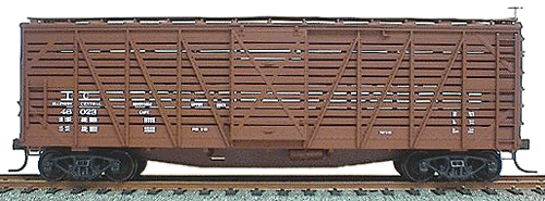 40' Wood Stock Car - Kit (Plastic) -- Illinois Central