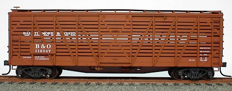 40' Wood Stock Car - Kit (Plastic) -- Baltimore & Ohio-1