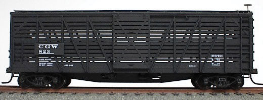 40' Wood Stock Car - Kit (Plastic) -- Chicago Great Western