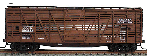 40' Wood Stock Car - Kit (Plastic) -- Atlantic Coast Line-1