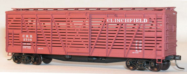 40' Wood Stock Car - Kit (Plastic) -- Clinchfield