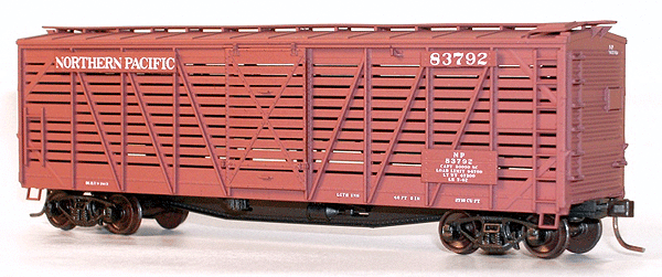 40' Wood Stock Car - Kit (Plastic) -- Northern Pacific-1